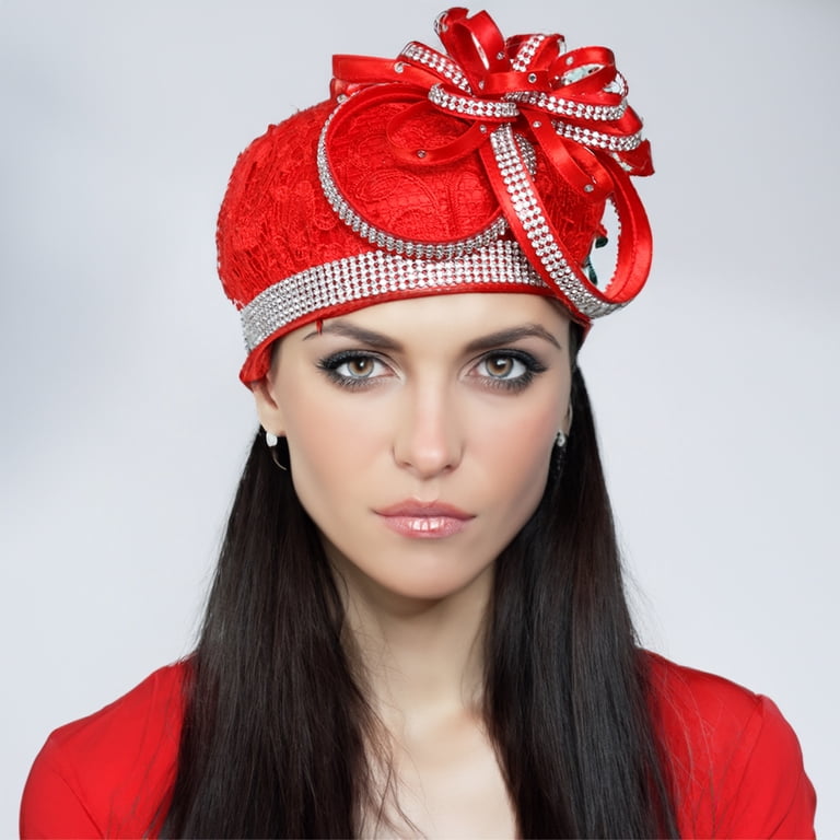 ChicHeadwear Antique Style Lace Beret with Adjustable Inner  display picture 1