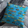 thumbnail image 2 of Homewish Construction Truck Boys Fabric by the Yard 1 Yard, Cartoon Tractor Room Decor Fabric by the Yard, Vehicle Theme Sewing Fabric, Lightweight Room Decor, 2 of 6