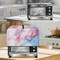 thumbnail image 3 of TSOVTHRID Pink Violet Marble Texture Print Microwave Oven Grill Cover Protector Oil-Proof Microwave Oven Dust Cover with Handle Case Protections for Toaster Oven, 20.9"W x 15.7"D x 12.4"H, L, 3 of 7