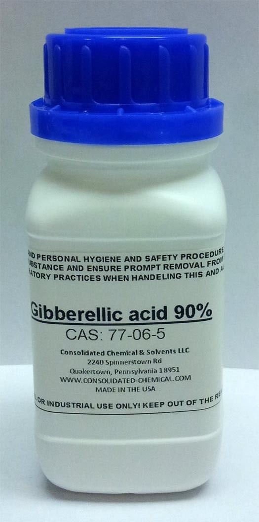 Gibberellic acid 90%  25 Grams  With Instructions and Measuring Scoop 
