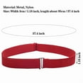 thumbnail image 5 of HOMEIORA 1pc Womens Stretch Belt, Adjustable Web Belt, Metal Buckle, Fashion Accessory, Khaki, 5 of 8