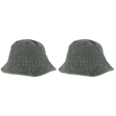 Men's Bucket Hat 2 Pieces Summer Cap Bonnet for Has Hiking Outdoor Men’s Hats Cotton Wash Travel Women's