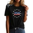 thumbnail image 7 of idosla 250 Anniversary USA Shirt Women's Short Sleeve T-Shirt Patriotic American Flag Eagle Tops 1776-2026 Tshirt Gifts (Red, S), 7 of 7