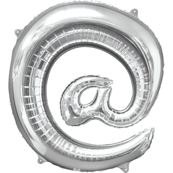 Burton & Burton 32" Symbol "@" Silver Balloon