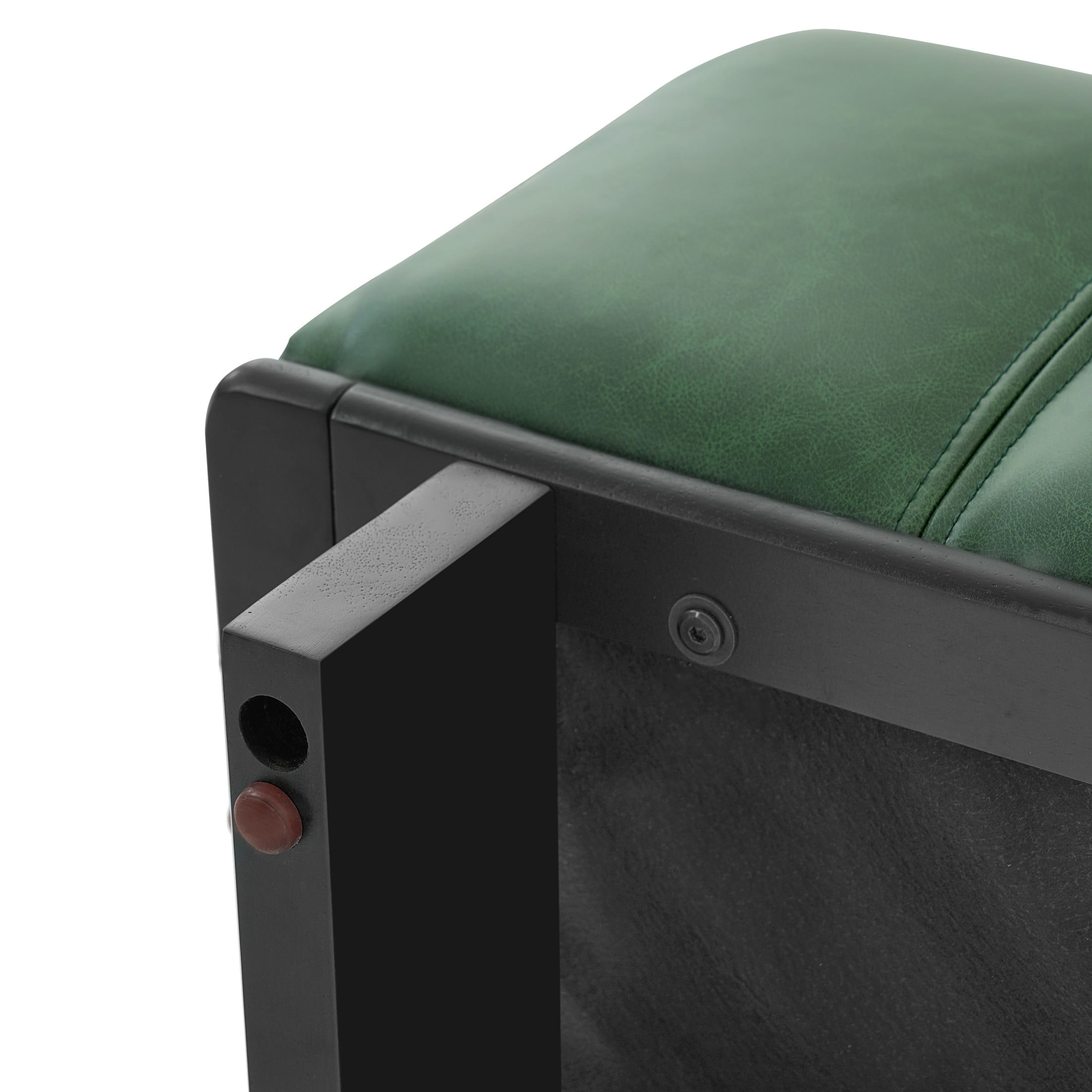 Christopher Knight Home 49.1" Modern PU Leather Dining Bench with Rubberwood Legs, Green