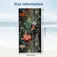 thumbnail image 2 of PHYHOO Vintage Tulips Printed Microfiber Sand Free Pool Towel Lightweight Oversized Quick Dry Absorbent Compact Travel Must Have for The Swimming, Yoga, , Summer Cruise Ship Ess 30x60in, 2 of 8