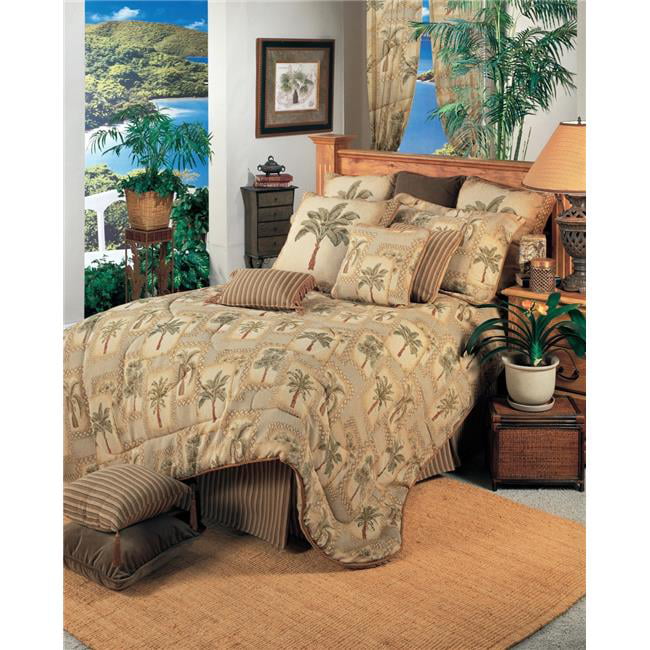 Palm Tree Bedding Set Karin Maki Palm Grove Comforter Bed Skirt Shams Curtains 