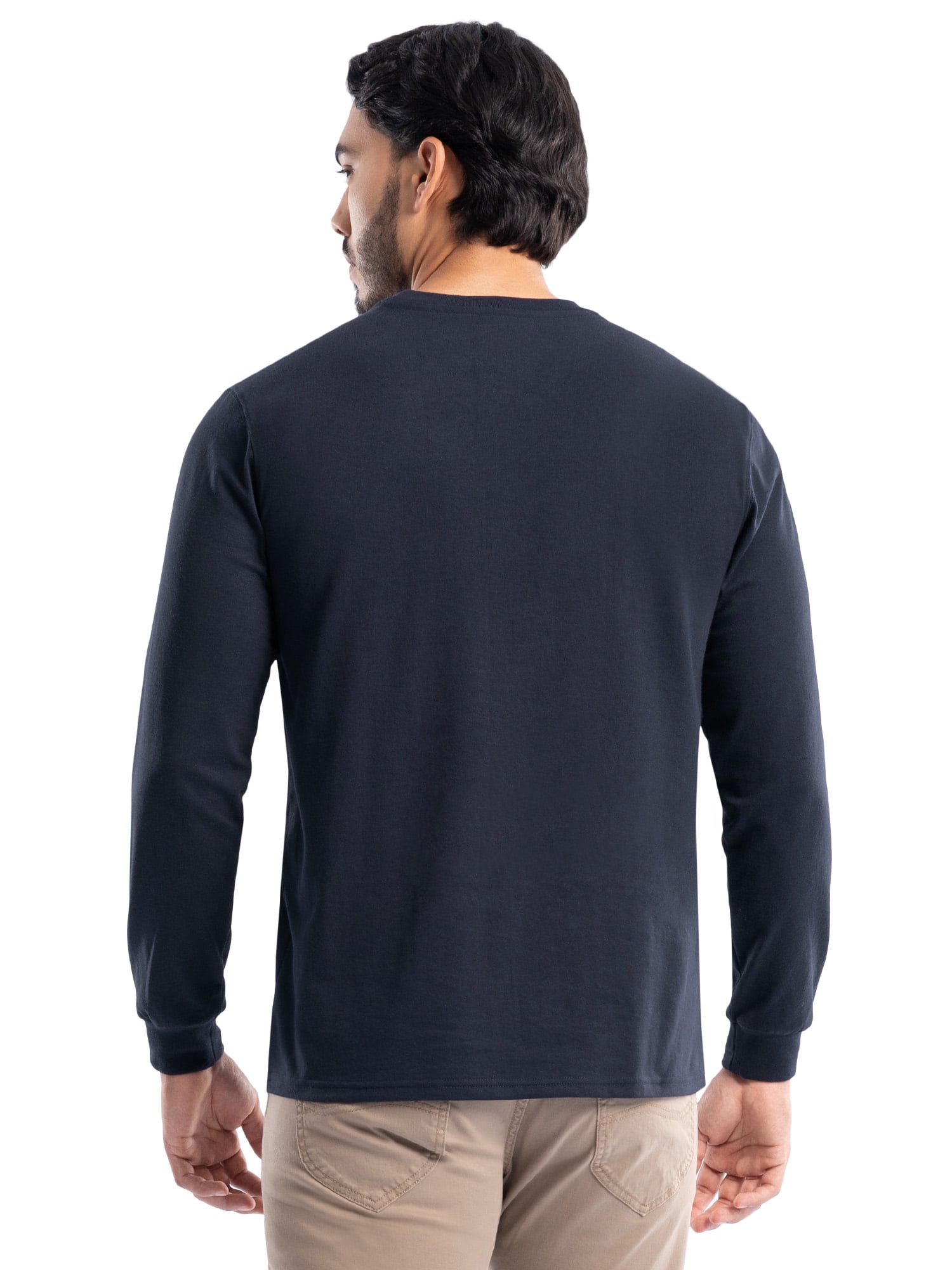 Wrangler Workwear Men's Long Sleeve Heavyweight Pocket T-Shirt, Size S-3XL (Men's and Big Men's)