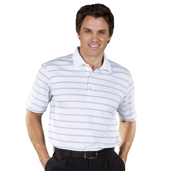 Monterey Club Men's Torrey Stripe Texture Golf Polo Shirt #1637