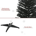 thumbnail image 4 of Kadyn Christmas Tree, Xmas Trees,5' Artificial Pencil Christmas Tree with 294 Realistic Branch Tips and Plastic Stand, Black, 4 of 6