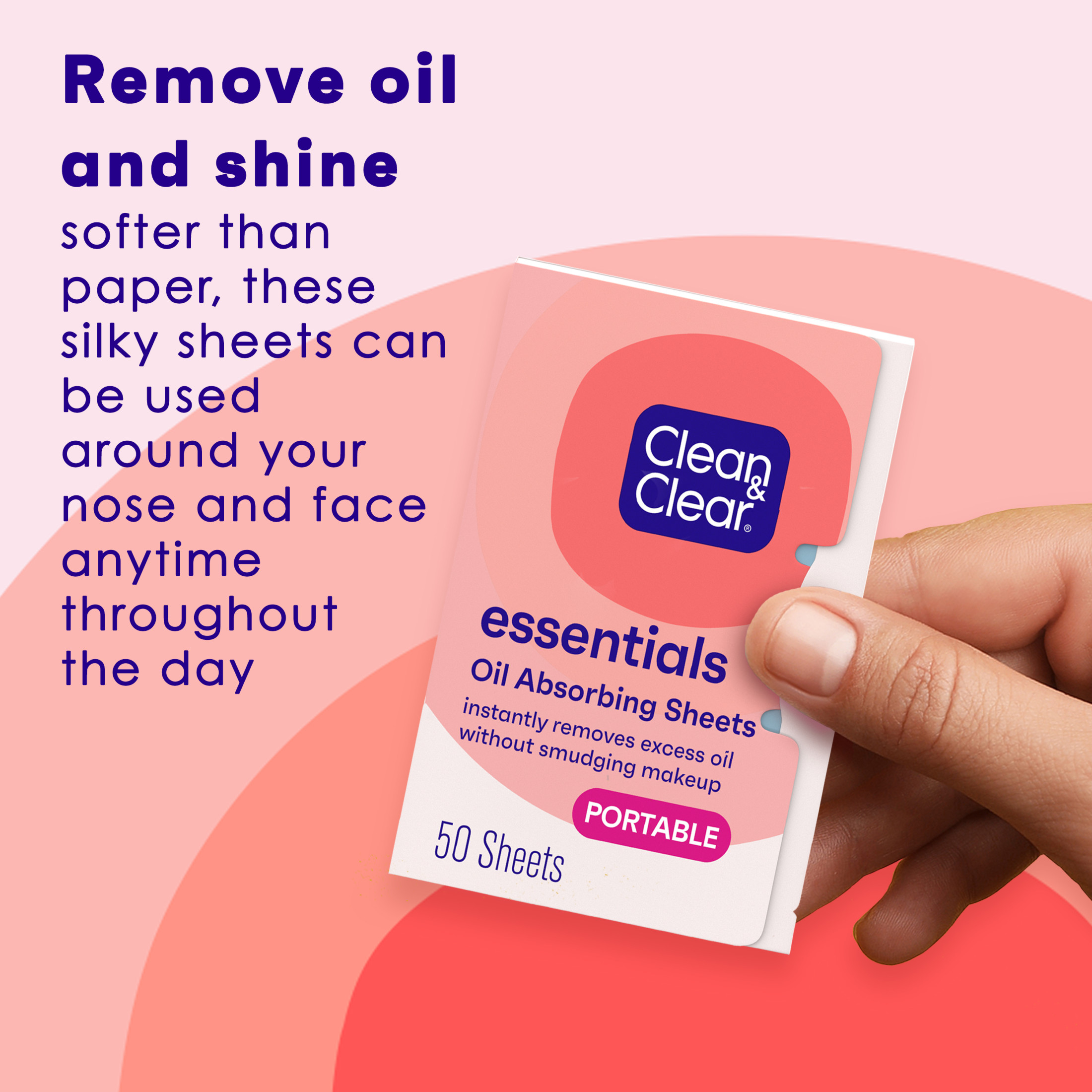 Clean & Clear Essentials Oil Absorbing Sheets for Oily Skin, 50 Ct - image 3 of 9