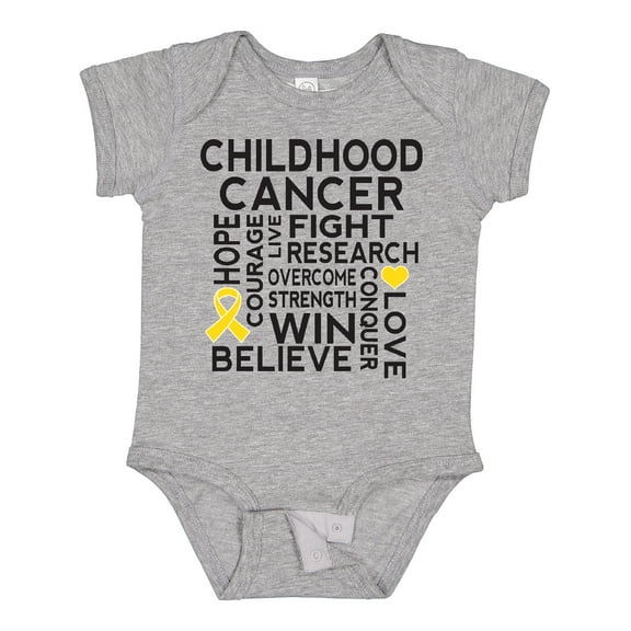 Inktastic Childhood Cancer Awareness Boys or Girls Baby Bodysuit