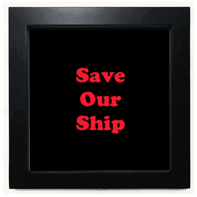 Original Intention Help Art Deco Fashion Black Square Frame Picture Wall Tabletop