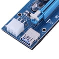thumbnail image 4 of Tarjeta elevadora PCI-E Express 16X con puerto alimentación PCIe 6 pines para minería BTC, 4 of 6