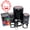 Black, variant on Cute Baby Boy Smile Cartoon Self-Inking Rubber Stamp for Stamping Ink Stamper Crafting Planners - 1/2 Inch Mini - Red Ink