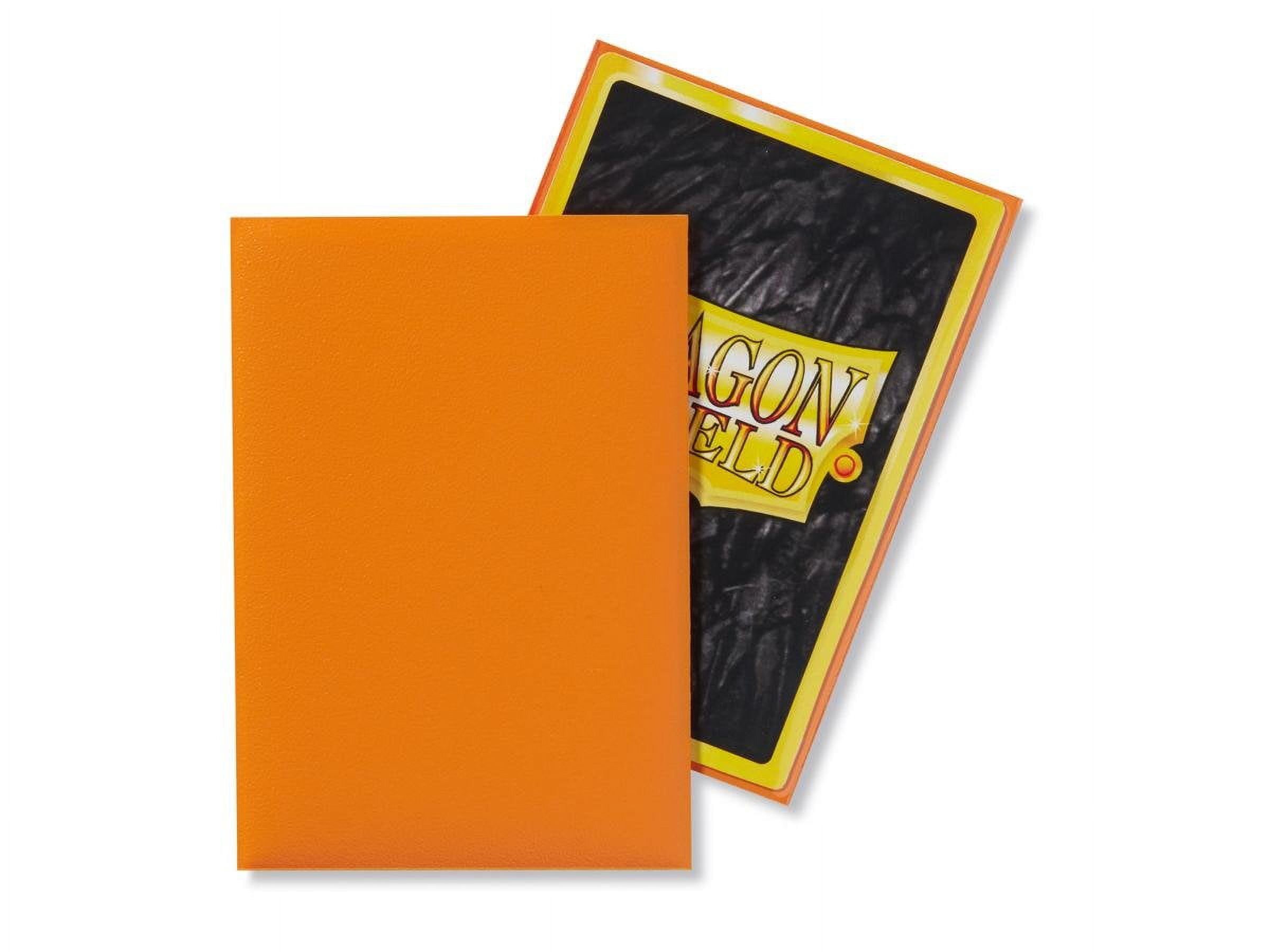 Dragon Shield Bundle: 2 Packs of 60 Count Japanese Size Mini Matte Card Sleeves - Matte Orange