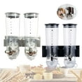 thumbnail image 2 of Autrinix Large Capacity Cereal Dispenser, 0.79 Gallon, Wall-Mounted Storage for Grains, Nuts, and Dry Foods, with Airtight Lid and Space-Saving Design, 2 of 11
