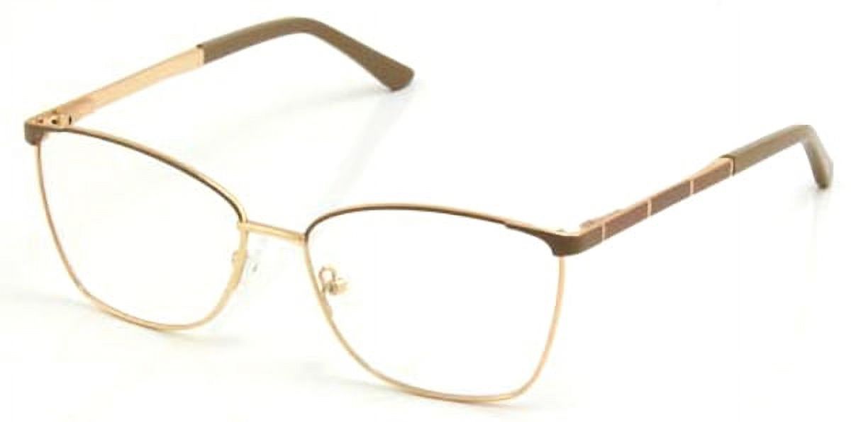Walmart Women's Rx'able Eyeglasses, WM402155-1, Gold, 55-15-140 - image 3 of 5