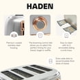 thumbnail image 3 of Haden Heritage 4 Slice Wide Slot Toaster & Coffee Maker, Steel & Copper, 3 of 10