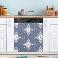 thumbnail image 4 of Blue Ethnic Talavera Dishwasher Magnet Covers for The Front Magnetic Dishwasher Cover Home Cabinet Decals 20" x 26" Refrigerator Door Home Decor, 4 of 5