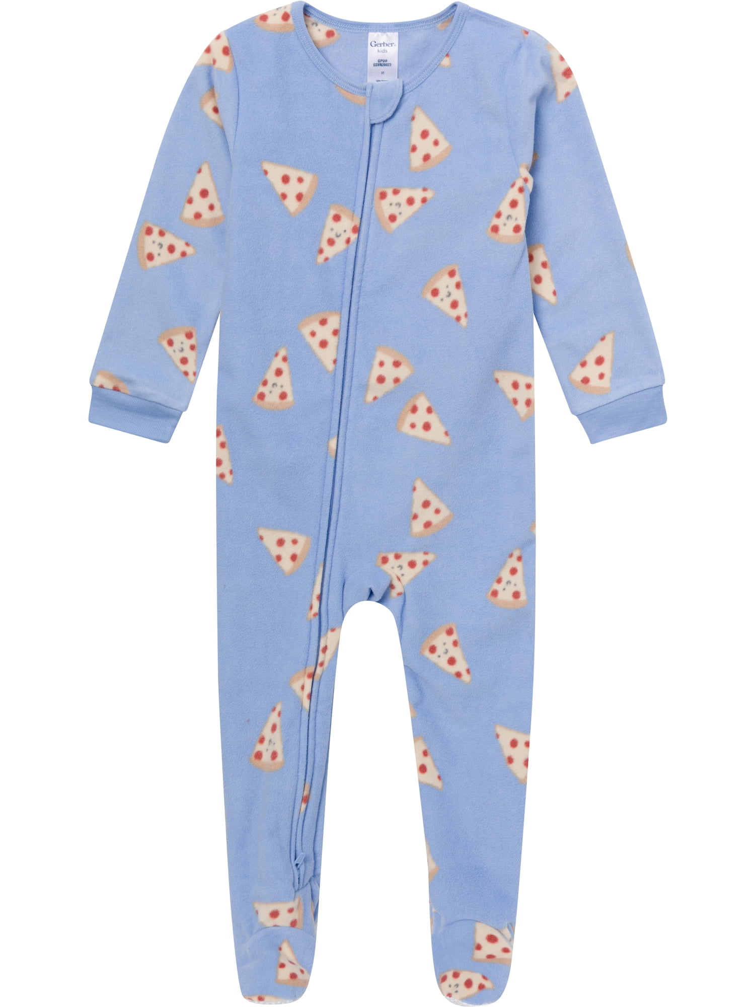 Gerber Baby and Toddler Neutral Microfleece 2-Way Zipper Blanket Sleeper Pajamas, 3-Pack, Sizes 0/3 Months - 5T