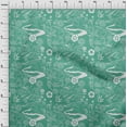 thumbnail image 4 of oneOone Rayon Sea Green Fabric Asian Japanese Pattern Sewing Material Print Fabric By The Yard 56 Inch Wide, 4 of 4