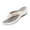 White, variant on HTHLVMD Women's Embellished Thong Sandals, Comfort Platform Flip Flops, Breathe Arch Support Sandal for Women Casual Clip Toe Hollow Out Slippers Solid Platform Thong Sandals, Black 9