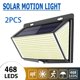 thumbnail image 3 of Luces Solares Al Aire Libre, a Prueba de Agua con Energía Solar Luz Al Aire Libre Lámpara LED Inalámbrica Iluminación de Cercas Pasarela Patio E 2 piezas Sunnimix Luz súper brillante, 3 of 8