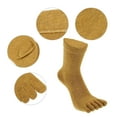 thumbnail image 3 of Unique Bargains Pair Full Finger Five Toe Socks Unisex Non Slip Daily Fit Finger Socks Yellow, 3 of 7