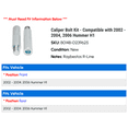 thumbnail image 2 of Caliper Bolt Kit - Compatible with 2002 - 2004, 2006 Hummer H1 2003, 2 of 2