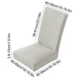 thumbnail image 3 of Waterproof Dining Room Chair Covers,Stretch Jacquard Chairs Slipcovers,Chair Seat Covers,Solid Removable Seat Covers for Home Spring Summer Restaurant Decor Hotel Restaurant Party Banquet, 3 of 7