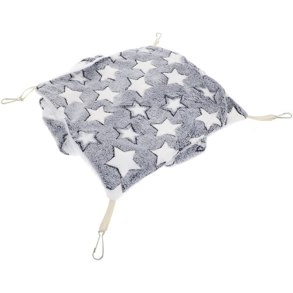 GAXIRE Grey Hanging Hammock for Ferrets, Rats, Hamsters - Small Pet Cozy Cage Accessory, 1 Piece