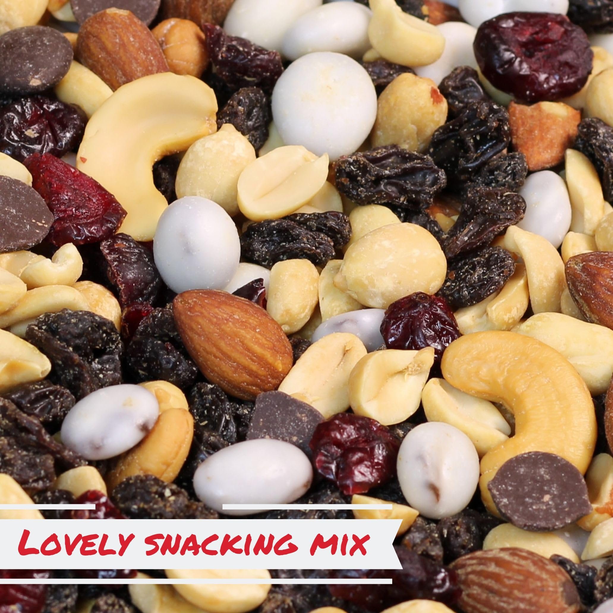 Deluxe Trail Mix with Greek Yogurt, Chocolate, Fruit and Nuts by Its Delish, 2 Lbs Bulk Bag  Healthy Mix of Greek Yogurt Coated Raisins & Dark Chocolate Chips, Sweet & Salty Snack  Kosher Dairy