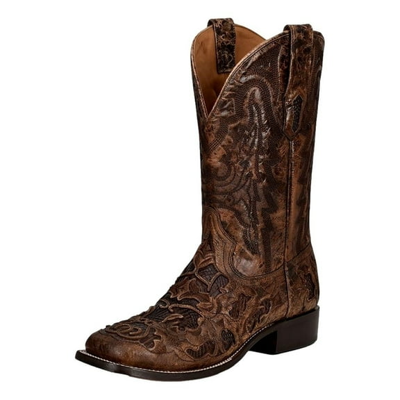 Corral Western Boots Mens Alligator Inlay Embroidery Brown A4173