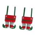 thumbnail image 2 of 2x Pantalones de elfo colgantes decoraciones bolsa de regalo de Navidad colgante colgante Navidad Rojo, 2 of 9