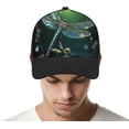 thumbnail image 4 of Dragonfly Green Baseball Cap Classic Golf Cap Soft Dad Hat Multicolor Adjustable Low Profile Hat Unisex, 4 of 6