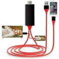 thumbnail image 2 of Jinsinto Lightning to HDMI Cable Adapter Red, 2 of 5