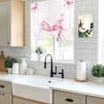 thumbnail image 5 of Valentine's Day Tie Up Curtains for Windows, Balloon Window Shades, Pink Bowknot Ribbon Modern Minimalist Art Kitchen Window Treatments Roll Up Curtain for Basement/Nursery 52"x45", 5 of 8