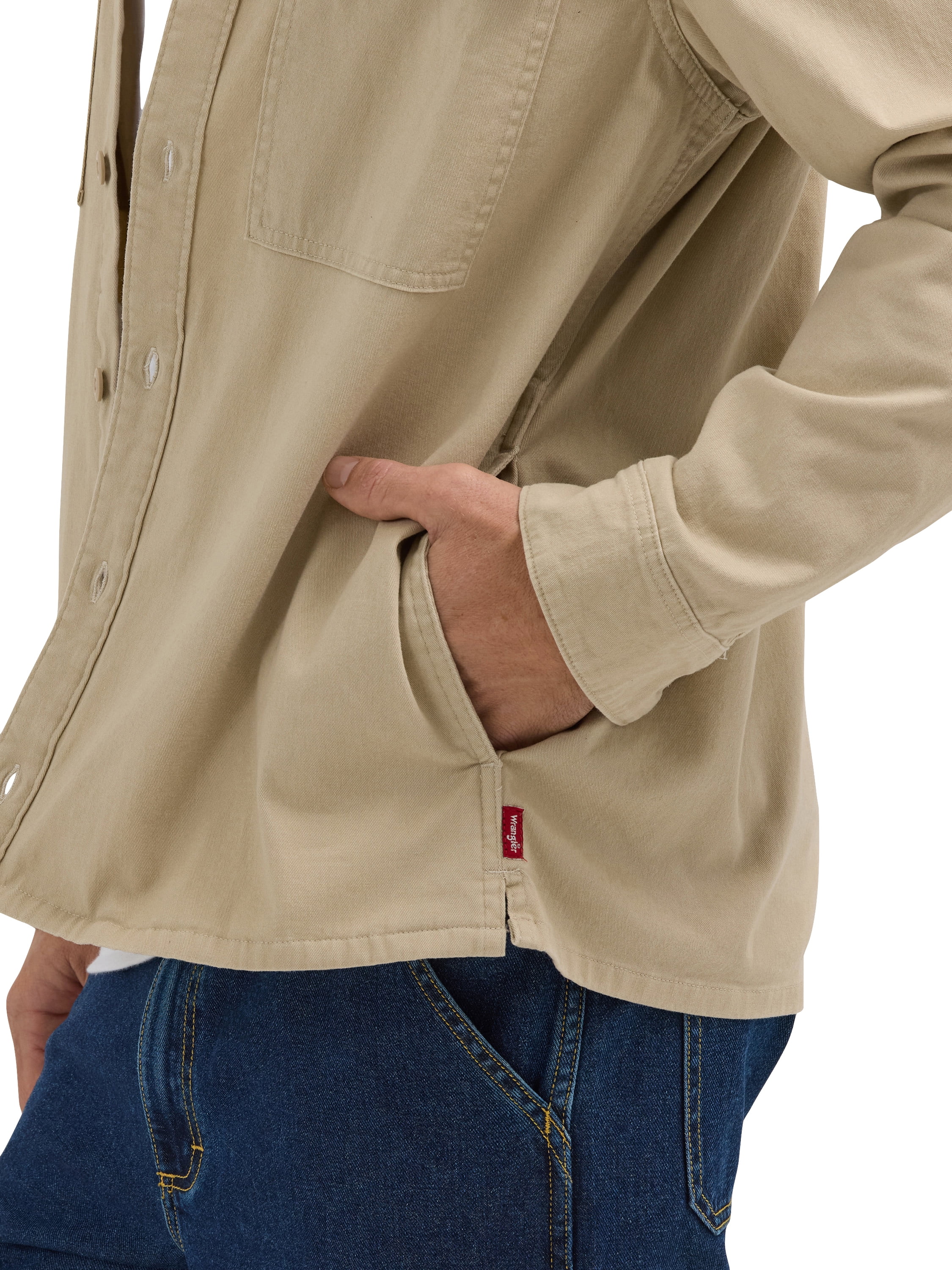 Wrangler WM7954 Over All In One BIG 【XL】 Wrangler® Men's and Big Men's Utility Overshirt, S-3XL