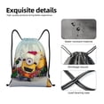 thumbnail image 4 of Pofeuu Minions for Water-Resistant 210D Drawstring Bag Compact Foldable Design Gym Yoga Travel Essentials Lightweight Carryall-Medium, 4 of 6