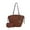Brown, variant on MKF Collection Liv Women's Tote Bag & Wristlet Wallet Set – Stylish Vegan Leather Fashion and Casual Handbag Mia K - Brown