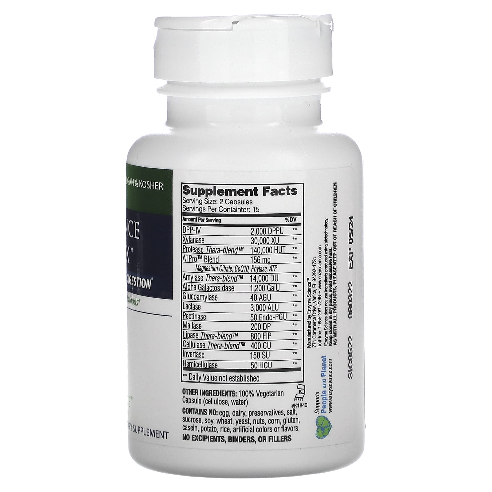 Intolerance Complex, 30 Capsules, Enzyme Science