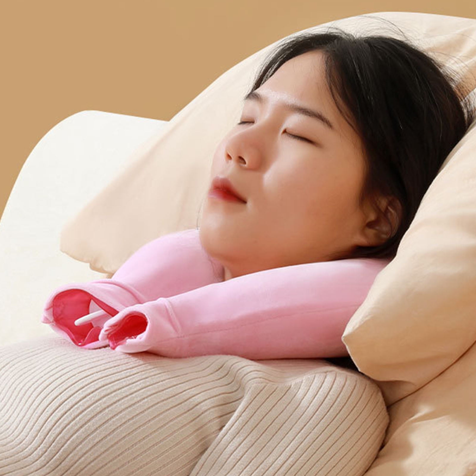 Neck Heating Pad With Hot Water Filling U Shape Design Hot Compress Water Bottle For Office And Travel Neck Shoulder Warm