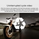 thumbnail image 4 of Cámara de respaldo Speravity doble lente motocicleta salpicadero espejo 1080P 2,7 pulgadas Accesorios para motos, 4 of 6