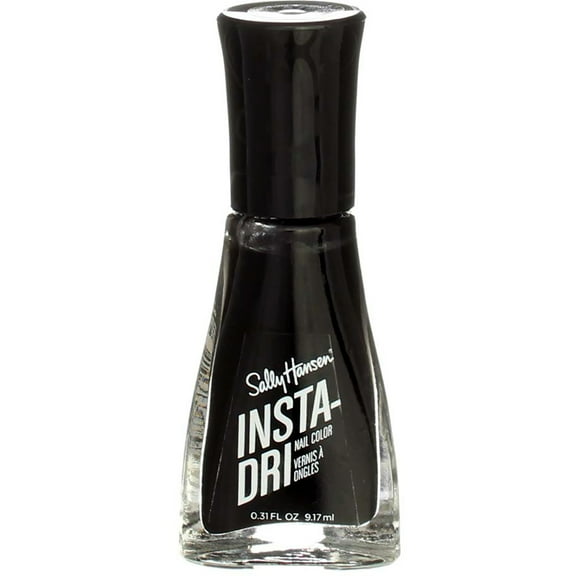 Sally Hansen Insta-Dri Nail Polish Liquid, Black to Black, 0.31 fl oz