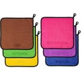 thumbnail image 1 of SLICHIO Microfiber Cleaning Cloth Set - 6 Pack Microfiber Towel 12"x12" with Printed Use Labels, Color-Coded Dish Rags Cleaning Towels, Reusable Rags for Cleaning House, Kitchen, Car, Bathroom, 1 of 7