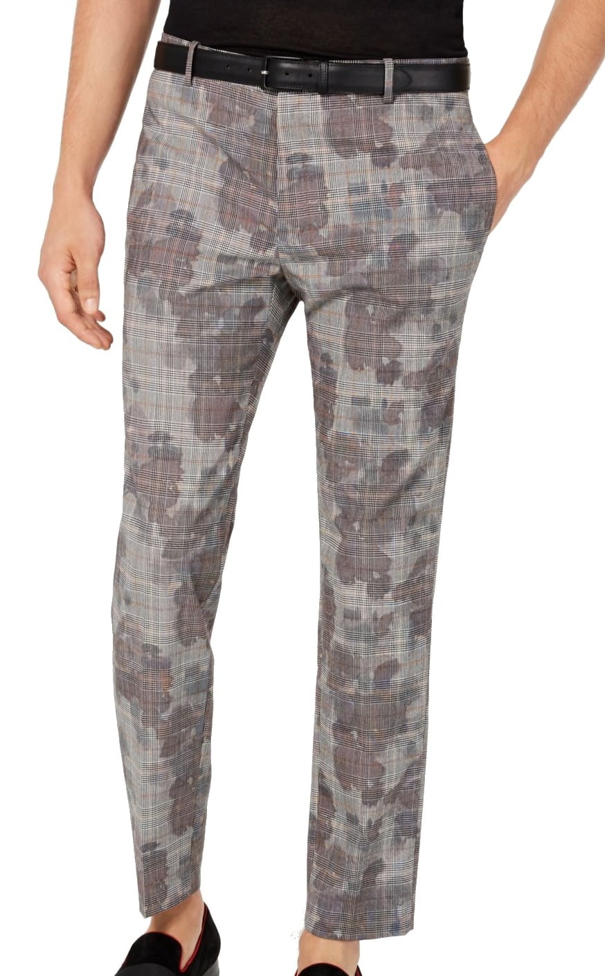 INC Mens Dress Pants 38x30 Camo Glen 