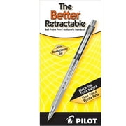 Pilot Better Retractable Ball Point Pens, Fine Point, Black, 12 Count