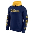 thumbnail image 2 of Men's Fanatics  Navy/Gold Cal Bears Color Block Badge Fleece Pullover Hoodie, 2 of 3