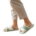 thumbnail image 7 of Agkizg Womens Fuzzy Slippers, House Slippers, Colorblock Open Toe Fuzzy House Slippers Soft Plushes Comfortable Casual Indoor Bedroom Daily Slippers, 7 of 7